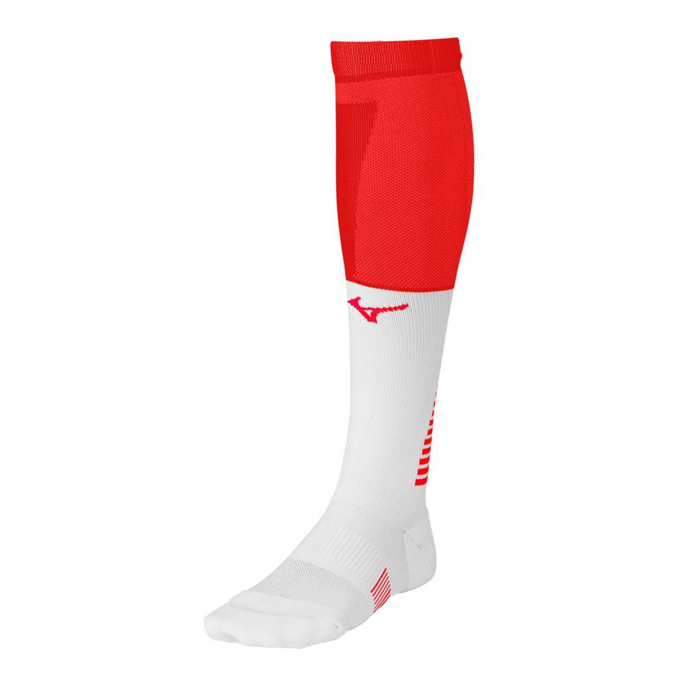 Calcetines Mizuno Diamond Elite OTC Hombre Rojas/Blancas Outlet HLAQ-47512